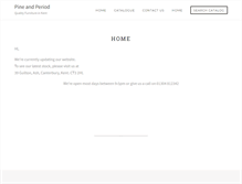 Tablet Screenshot of pineandperiod.com